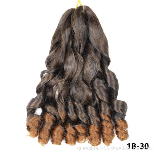 Loose Wave Crochet Braids Hair Wavy Synthetic Hair Extensions Pre Streched Braiding Hair French Curly Braids Extensions